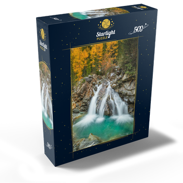 Waterfall in Morteratsch valley 500 Jigsaw Puzzle box view1