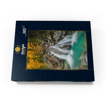 Waterfall in Morteratsch valley 500 Jigsaw Puzzle box view1