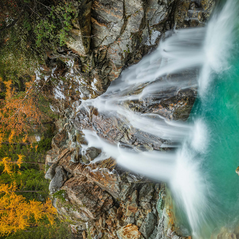 Waterfall in Morteratsch valley 500 Jigsaw Puzzle 3D Modell