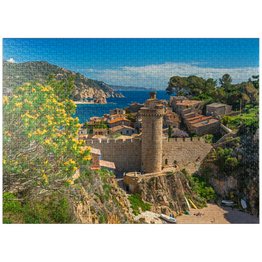 puzzleplate Medieval city wall of Vila Vella, Tossa de Mar, Costa Brava, Catalonia, Spain 1000 Jigsaw Puzzle