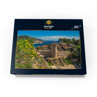 Medieval city wall of Vila Vella, Tossa de Mar, Costa Brava, Catalonia, Spain 100 Jigsaw Puzzle box view1
