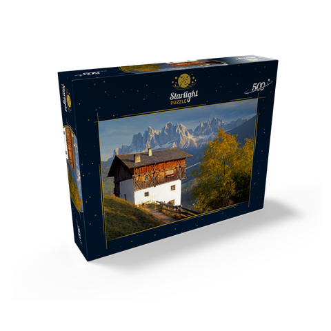 Geisler Group, Dolomites, Villnöss Valley, Province of Bolzano, South Tyrol, Italy 500 Jigsaw Puzzle box view1