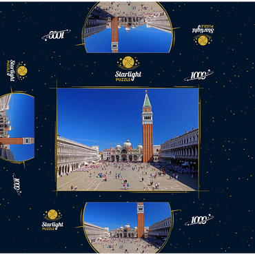 St. Mark's Square with St. Mark's Church and Campanile, Venice, Italy 1000 Jigsaw Puzzle box 3D Modell