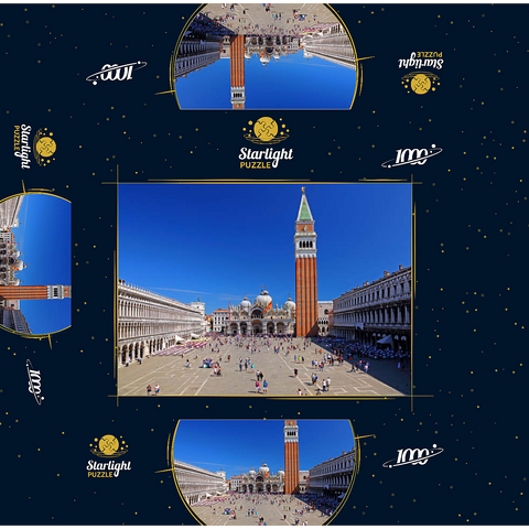St. Mark's Square with St. Mark's Church and Campanile, Venice, Italy 1000 Jigsaw Puzzle box 3D Modell