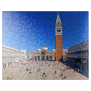 puzzleplate St. Mark's Square with St. Mark's Church and Campanile, Venice, Italy 100 Jigsaw Puzzle