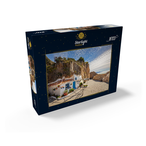 Fishing hut on the beach, Andalusia, Spain 1000 Jigsaw Puzzle box view1