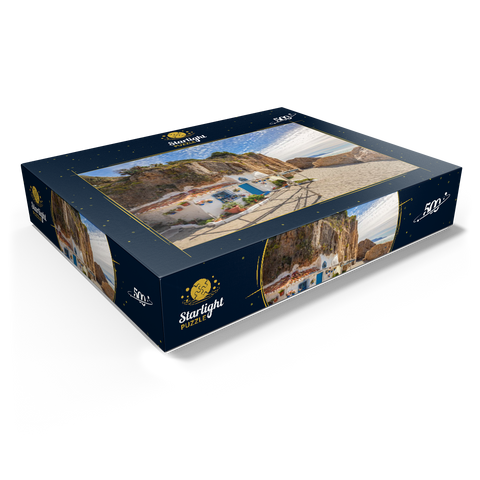 Fishing hut on the beach, Andalusia, Spain 500 Jigsaw Puzzle box view1