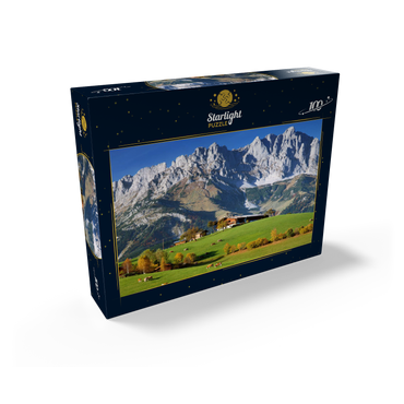 Farmhouse near Kitzbühel with Kaiser Mountains, Tyrol, Austria 100 Jigsaw Puzzle box view1