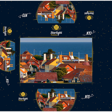 View over the old town 100 Jigsaw Puzzle box 3D Modell