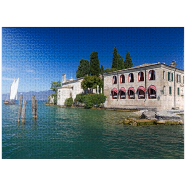 puzzleplate Punta San Vigilio on Lake Garda, Italy 1000 Jigsaw Puzzle
