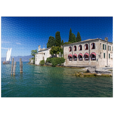 puzzleplate Punta San Vigilio on Lake Garda, Italy 1000 Jigsaw Puzzle