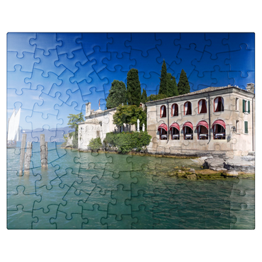 puzzleplate Punta San Vigilio on Lake Garda, Italy 100 Jigsaw Puzzle