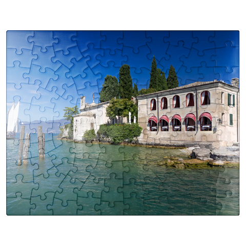 puzzleplate Punta San Vigilio on Lake Garda, Italy 100 Jigsaw Puzzle