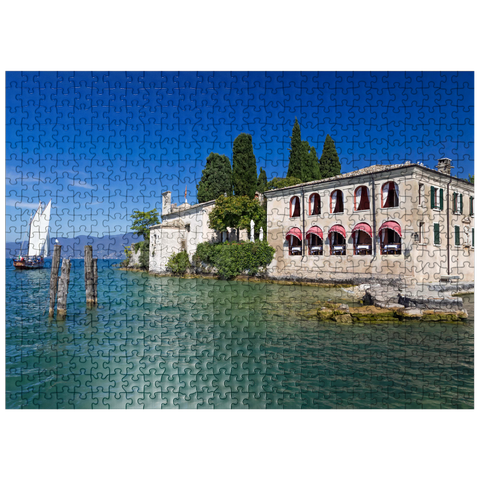puzzleplate Punta San Vigilio on Lake Garda, Italy 500 Jigsaw Puzzle