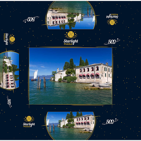 Punta San Vigilio on Lake Garda, Italy 500 Jigsaw Puzzle box 3D Modell