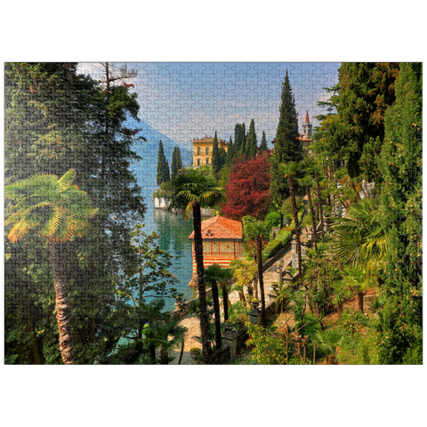 puzzleplate Villa Monastero Botanical Garden, Lake Como, Italy 1000 Jigsaw Puzzle
