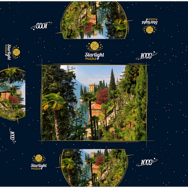 Villa Monastero Botanical Garden, Lake Como, Italy 1000 Jigsaw Puzzle box 3D Modell