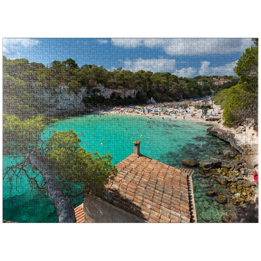 puzzleplate View into the lagoon Cala Llombards near Santanyi, Mallorca 1000 Jigsaw Puzzle