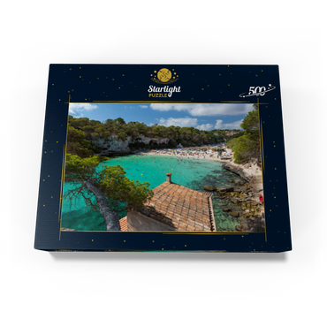 View into the lagoon Cala Llombards near Santanyi, Mallorca 500 Jigsaw Puzzle box view1
