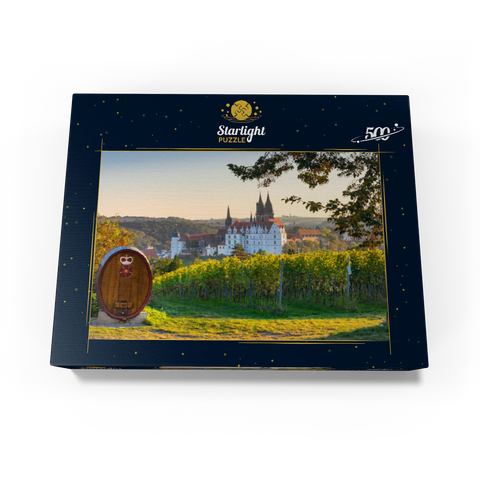 Vineyard, Proschwitz Castle Winery with view to Albrechtsburg Castle and Cathedral 500 Jigsaw Puzzle box view1