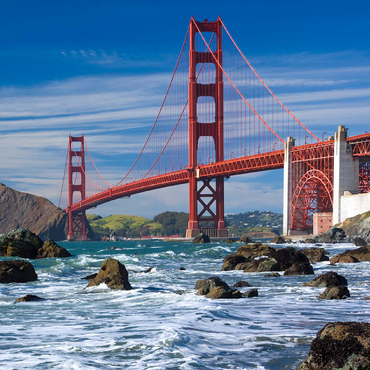 San Francisco Bay and Golden Gate Bridge, San Francisco, California, USA 100 Jigsaw Puzzle 3D Modell