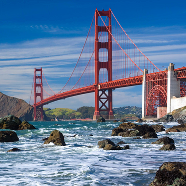 San Francisco Bay and Golden Gate Bridge, San Francisco, California, USA 500 Jigsaw Puzzle 3D Modell
