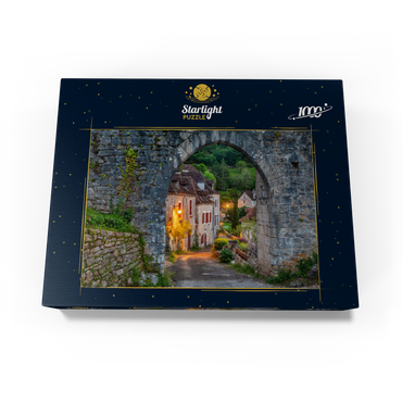 Saint-Cirq-Lapopie city wall, Via Podiensis pilgrimage route, France 1000 Jigsaw Puzzle box view1