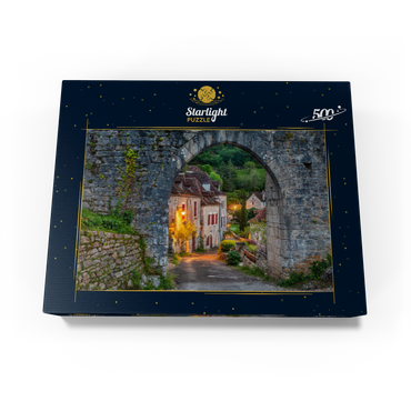 Saint-Cirq-Lapopie city wall, Via Podiensis pilgrimage route, France 500 Jigsaw Puzzle box view1