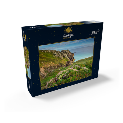 Porthcurno Bay, Penwith Peninsula, Cornwall, England, United Kingdom 1000 Jigsaw Puzzle box view1