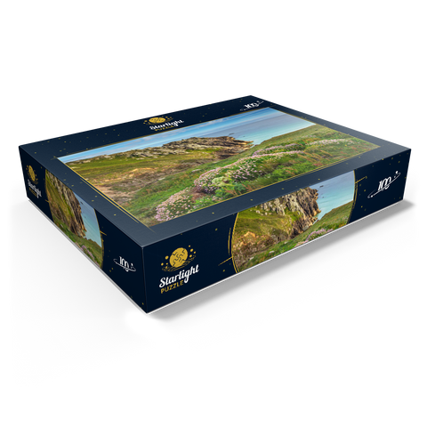 Porthcurno Bay, Penwith Peninsula, Cornwall, England, United Kingdom 100 Jigsaw Puzzle box view1