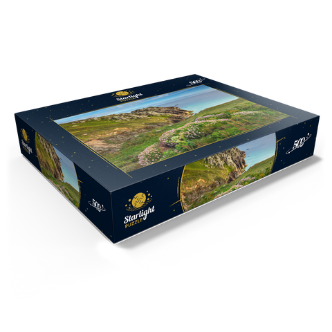 Porthcurno Bay, Penwith Peninsula, Cornwall, England, United Kingdom 500 Jigsaw Puzzle box view1