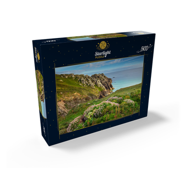 Porthcurno Bay, Penwith Peninsula, Cornwall, England, United Kingdom 500 Jigsaw Puzzle box view1