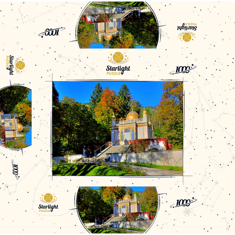 Moorish kiosk in the palace park, Linderhof Palace, Upper Bavaria 1000 Jigsaw Puzzle box 3D Modell