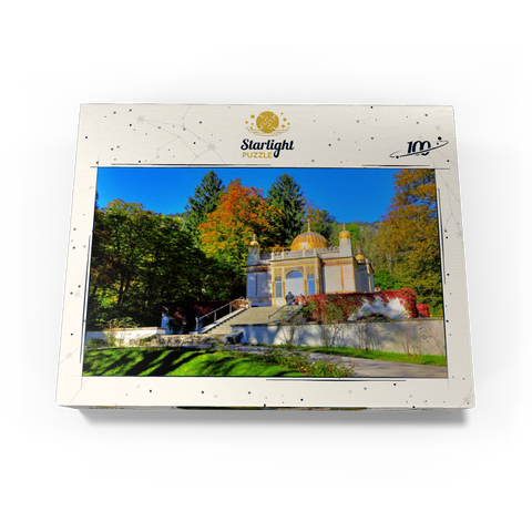 Moorish kiosk in the palace park, Linderhof Palace, Upper Bavaria 100 Jigsaw Puzzle box view1