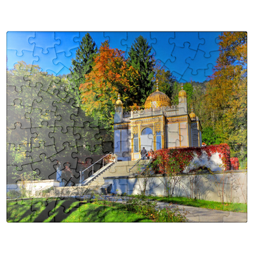 puzzleplate Moorish kiosk in the palace park, Linderhof Palace, Upper Bavaria 100 Jigsaw Puzzle