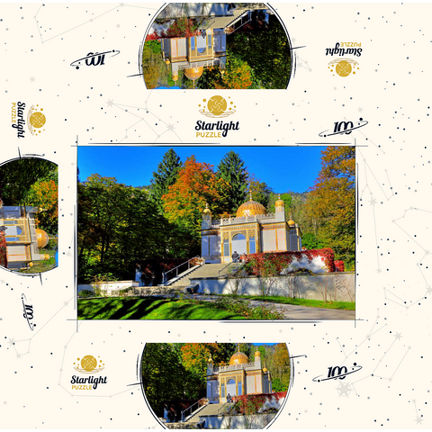 Moorish kiosk in the palace park, Linderhof Palace, Upper Bavaria 100 Jigsaw Puzzle box 3D Modell