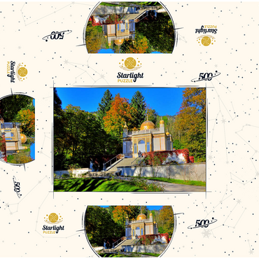 Moorish kiosk in the palace park, Linderhof Palace, Upper Bavaria 500 Jigsaw Puzzle box 3D Modell