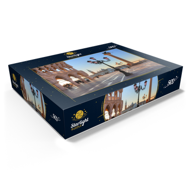 Doge's Palace and Piazzetta against San Giorgio Maggiore in morning light, Venice, Italy 500 Jigsaw Puzzle box view1