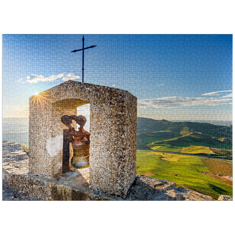 puzzleplate View from Castillo de Monjardin at sunrise 1000 Jigsaw Puzzle