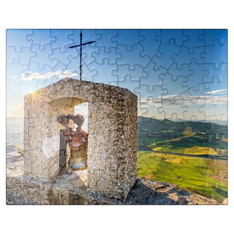 puzzleplate View from Castillo de Monjardin at sunrise 100 Jigsaw Puzzle