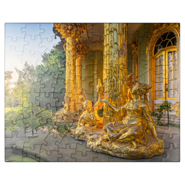 puzzleplate Rococo style garden pavilion in Sanssouci park at sunrise 100 Jigsaw Puzzle