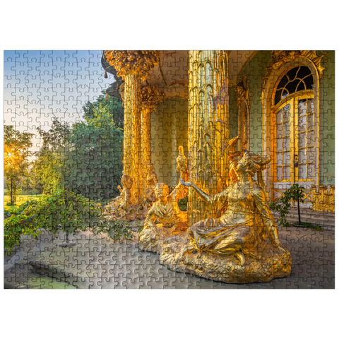 puzzleplate Rococo style garden pavilion in Sanssouci park at sunrise 500 Jigsaw Puzzle