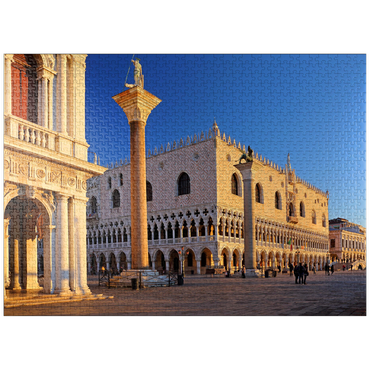 puzzleplate Biblioteca Nationale Marciana, Piazzetta and Doge's Palace, Venice, Italy 1000 Jigsaw Puzzle