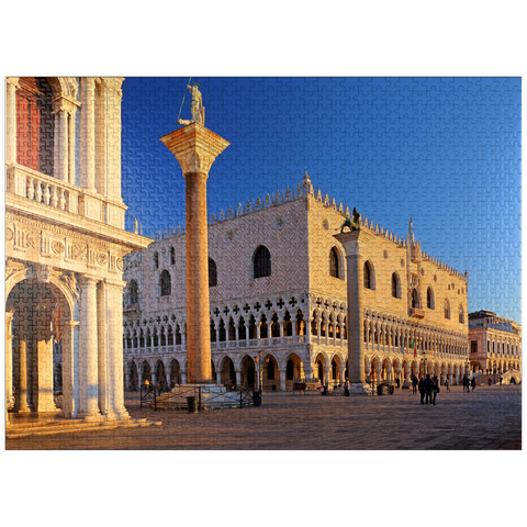 puzzleplate Biblioteca Nationale Marciana, Piazzetta and Doge's Palace, Venice, Italy 1000 Jigsaw Puzzle