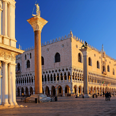 Biblioteca Nationale Marciana, Piazzetta and Doge's Palace, Venice, Italy 1000 Jigsaw Puzzle 3D Modell