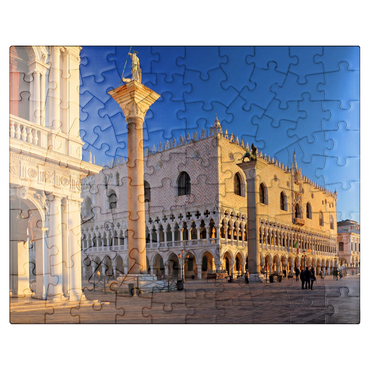 puzzleplate Biblioteca Nationale Marciana, Piazzetta and Doge's Palace, Venice, Italy 100 Jigsaw Puzzle