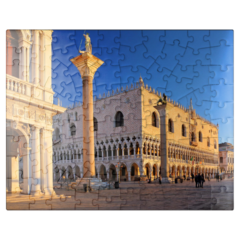 puzzleplate Biblioteca Nationale Marciana, Piazzetta and Doge's Palace, Venice, Italy 100 Jigsaw Puzzle