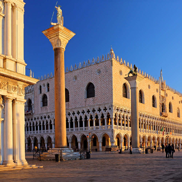 Biblioteca Nationale Marciana, Piazzetta and Doge's Palace, Venice, Italy 100 Jigsaw Puzzle 3D Modell