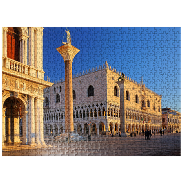 puzzleplate Biblioteca Nationale Marciana, Piazzetta and Doge's Palace, Venice, Italy 500 Jigsaw Puzzle