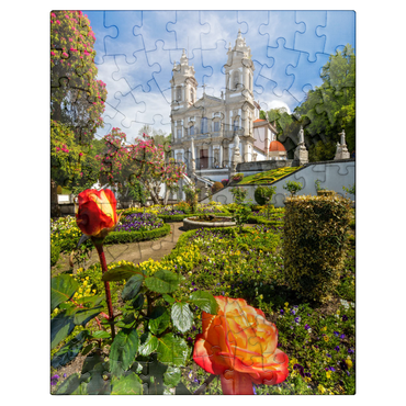 puzzleplate Sanctuary of Bom Jesus do Monte near Braga, Norte Region, Portugal 100 Jigsaw Puzzle